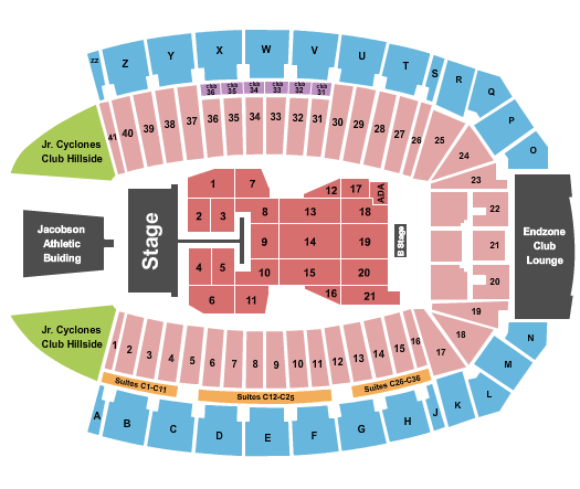 MidAmerican Energy Field Post Malone Seating Chart